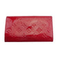 LOUIS VUITTON Long Wallet Purse M93531 Red gold Portefeuille International NM
