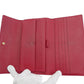 LOUIS VUITTON Long Wallet Purse M93531 Red gold Portefeuille International NM