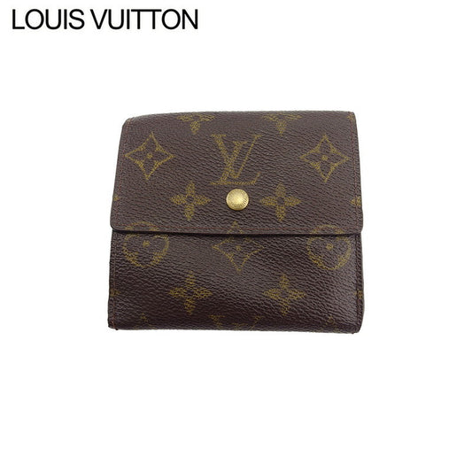 LOUIS VUITTON Bifold Wallet M61652 Brown beige gold Porte Monnaie Billets Cartes Credit