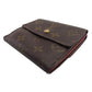 LOUIS VUITTON Bifold Wallet M61652 Brown beige gold Porte Monnaie Billets Cartes Credit