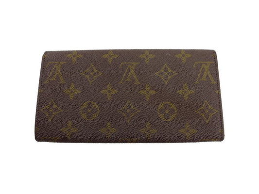 LOUIS VUITTON Long Wallet Purse No.212 Monogram canvas Brown beige vintage