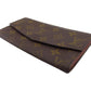 LOUIS VUITTON Long Wallet Purse No.212 Monogram canvas Brown beige vintage