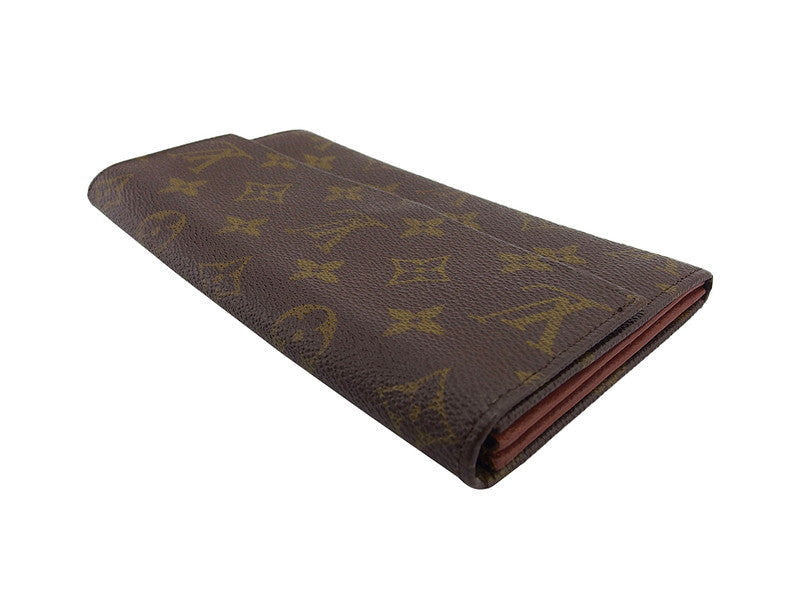 LOUIS VUITTON Long Wallet Purse No.212 Monogram canvas Brown beige vintage