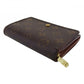 LOUIS VUITTON Long Wallet Purse M61730 Brown beige gold Portonebi Tresol