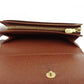LOUIS VUITTON Long Wallet Purse M61730 Brown beige gold Portonebi Tresol