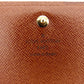 LOUIS VUITTON Long Wallet Purse M61730 Brown beige gold Portonebi Tresol