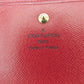 LOUIS VUITTON Bifold Wallet M63487 Red Porte Monnaie Billets Cartes Credit