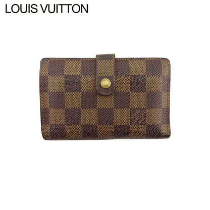 LOUIS VUITTON Bifold Wallet leather Brown beige Portefeuille Florin