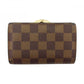 LOUIS VUITTON Bifold Wallet leather Brown beige Portefeuille Florin