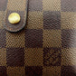 LOUIS VUITTON Bifold Wallet leather Brown beige Portefeuille Florin