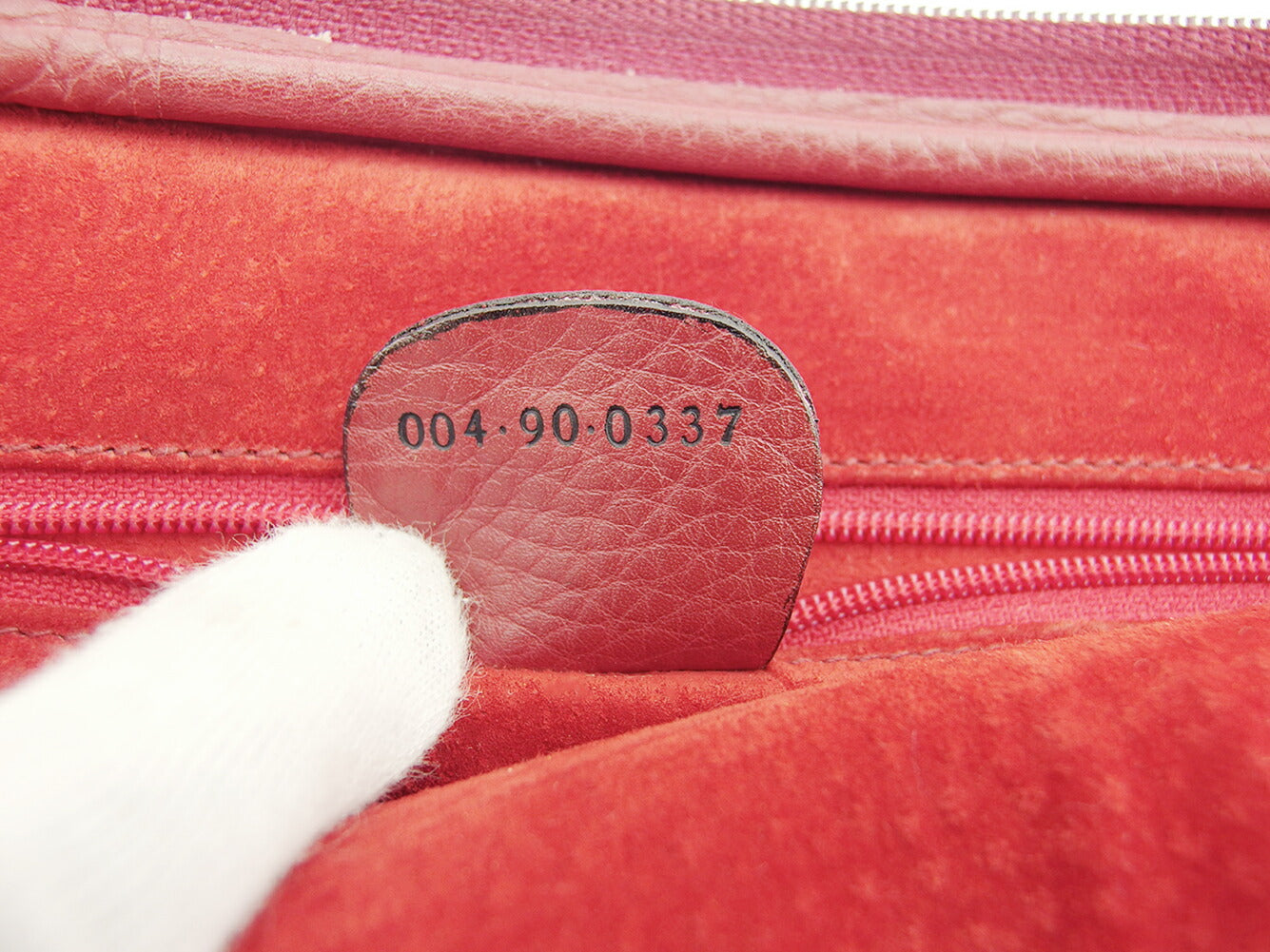 GUCCI Shoulder Bag Red 2WAY interlocking G
