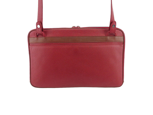 GUCCI Shoulder Bag Red 2WAY interlocking G