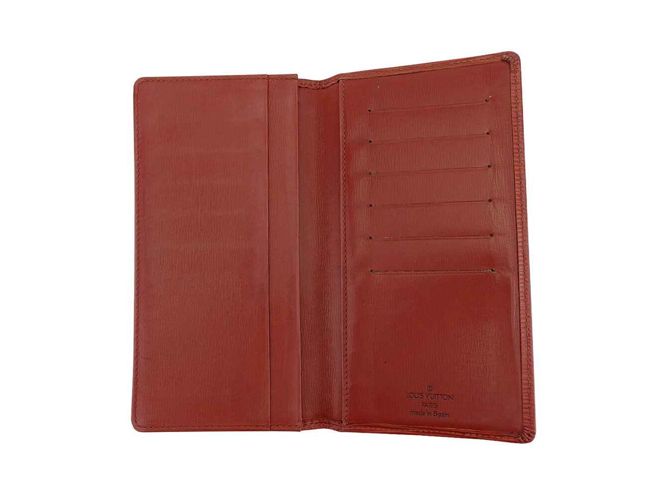 LOUIS VUITTON Long Wallet Purse M63213 Brown Porto Cartes Cridit Yen