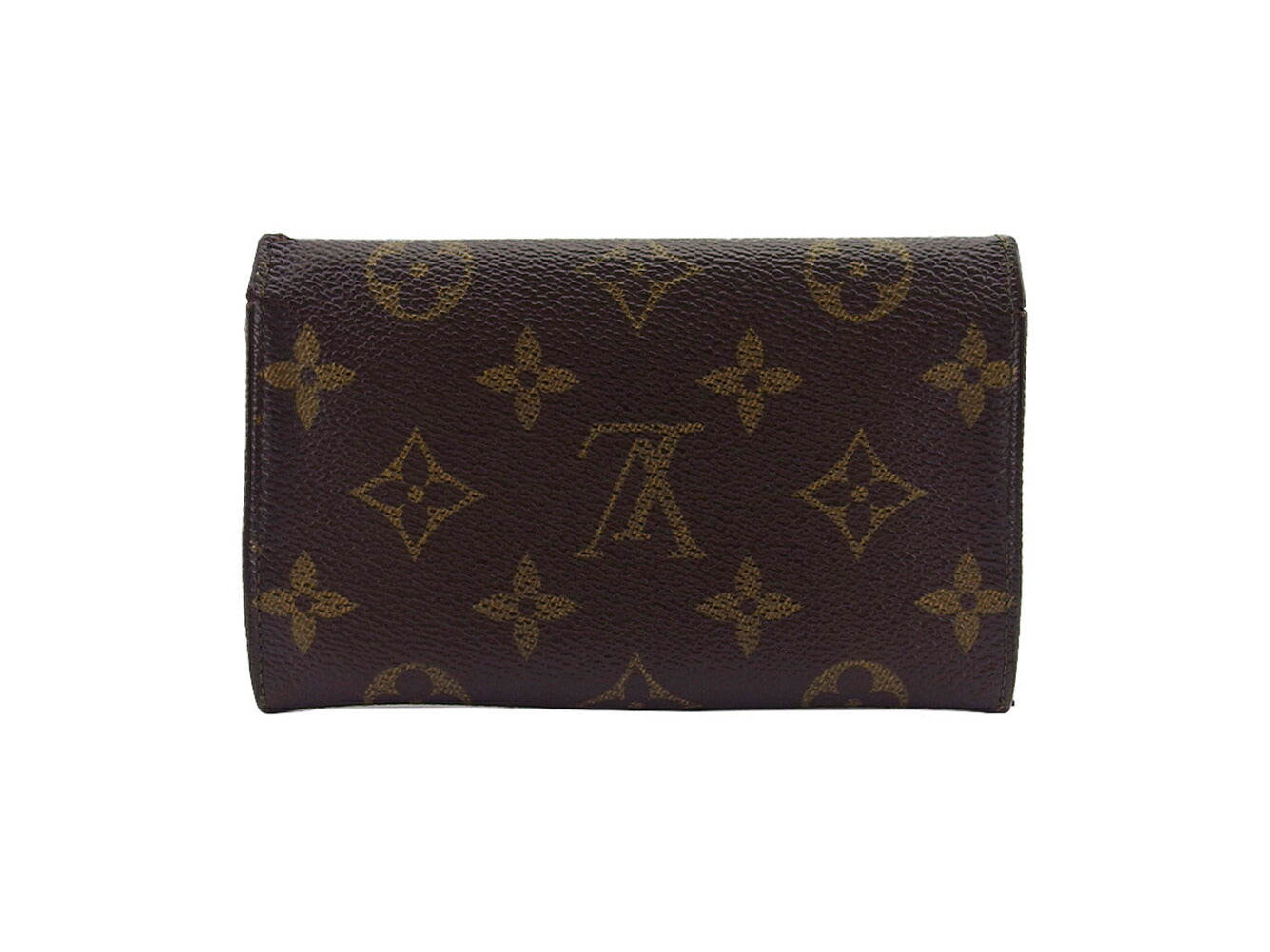 LOUIS VUITTON Bifold Wallet M61735 Brown Porto Monezup