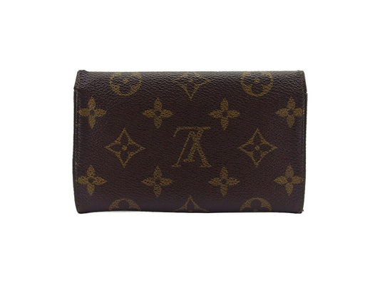 LOUIS VUITTON Bifold Wallet M61735 Brown Porto Monezup