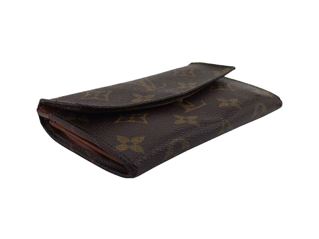 LOUIS VUITTON Bifold Wallet M61735 Brown Porto Monezup