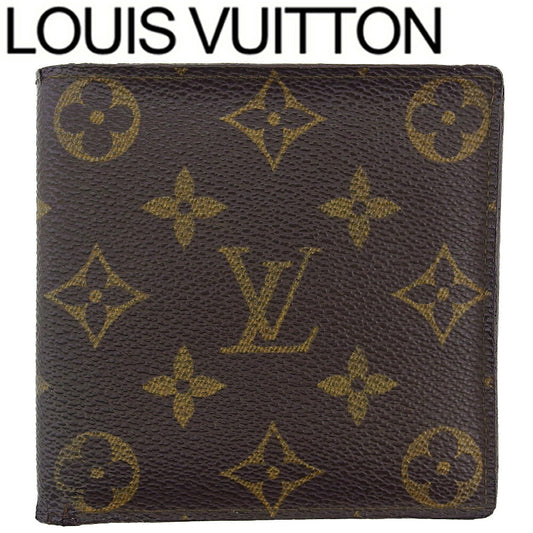 LOUIS VUITTON Bifold Wallet M61665 Brown beige Porte Billets Cartes Crdit Monet