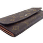 LOUIS VUITTON Long Wallet Purse M61724 Brown beige Pochette Porto MonÃ©credi