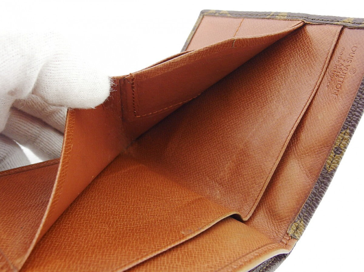 LOUIS VUITTON Bifold Wallet M61660 Brown beige Portonebi (old type)