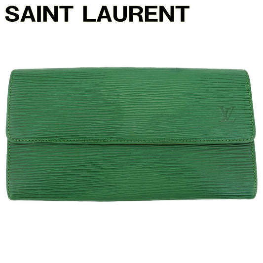 LOUIS VUITTON Long Wallet Purse M63574 green Pochette Porto MonÃ©credi