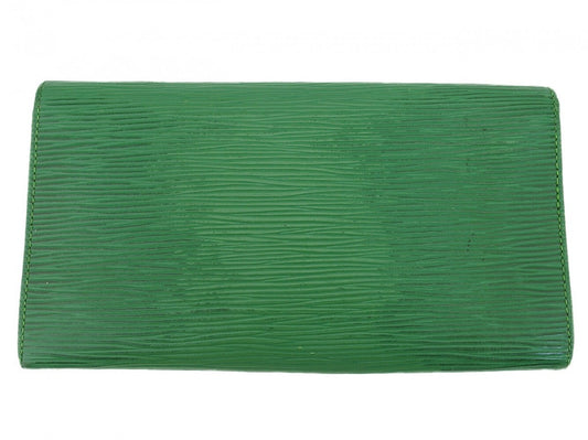 LOUIS VUITTON Long Wallet Purse M63574 green Pochette Porto MonÃ©credi