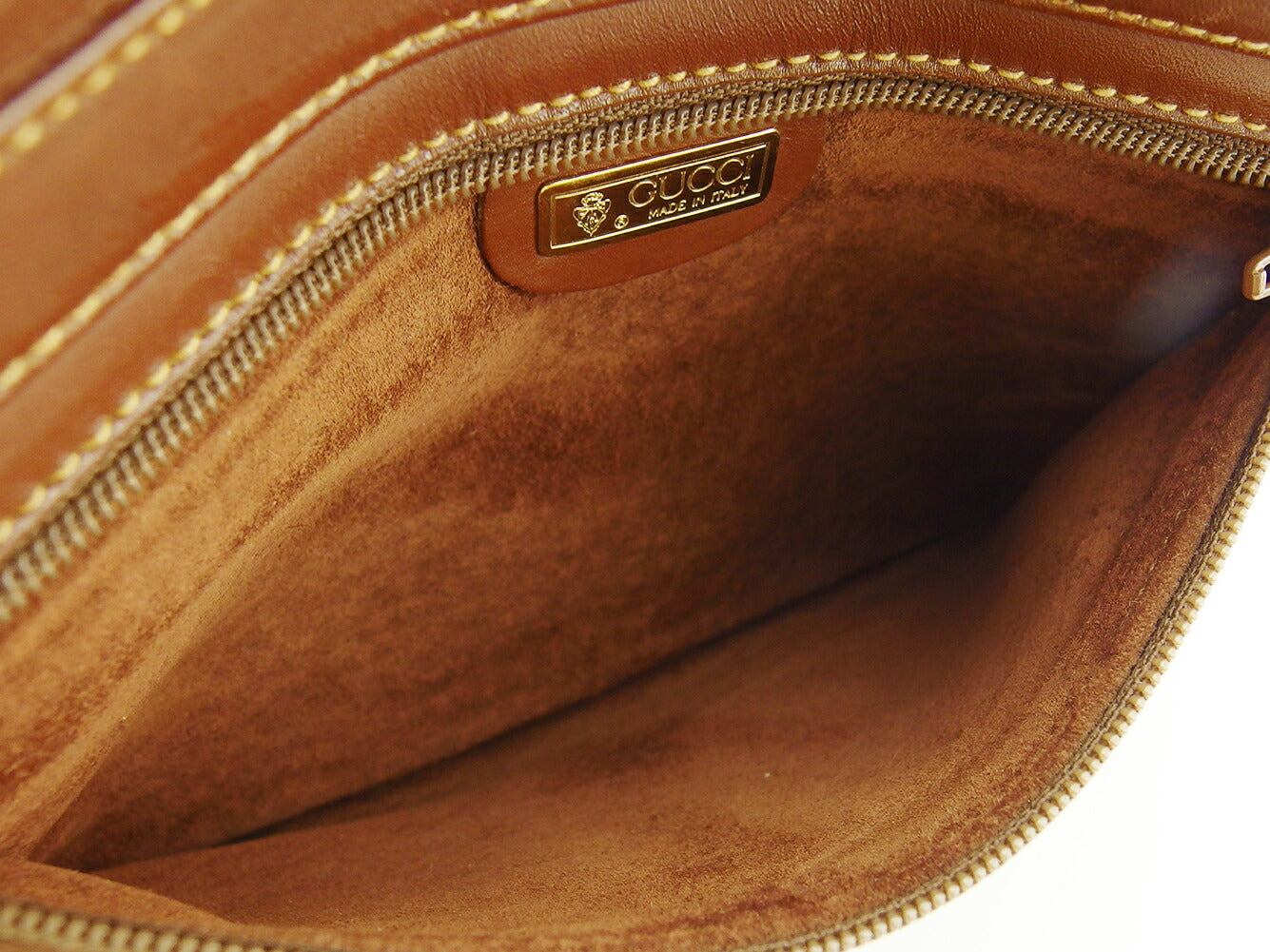 GUCCI Clutch bag Brown Old Gucci