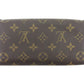 LOUIS VUITTON Long Wallet Purse Brown beige gold Portomoné Credit