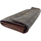 LOUIS VUITTON Long Wallet Purse Brown beige gold Portomoné Credit
