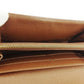 LOUIS VUITTON Long Wallet Purse Brown beige gold Portomoné Credit