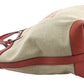 GUCCI Tote Bag 247209 Beige x Begonia Red Swing craft