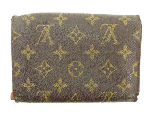 LOUIS VUITTON Tri-fold wallet M61202 Brown Porte TresorEtui Papie