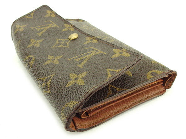 LOUIS VUITTON Tri-fold wallet M61202 Brown Porte TresorEtui Papie