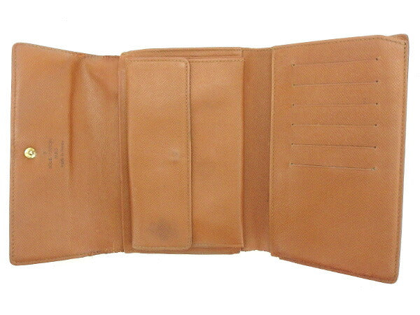 LOUIS VUITTON Tri-fold wallet M61202 Brown Porte TresorEtui Papie