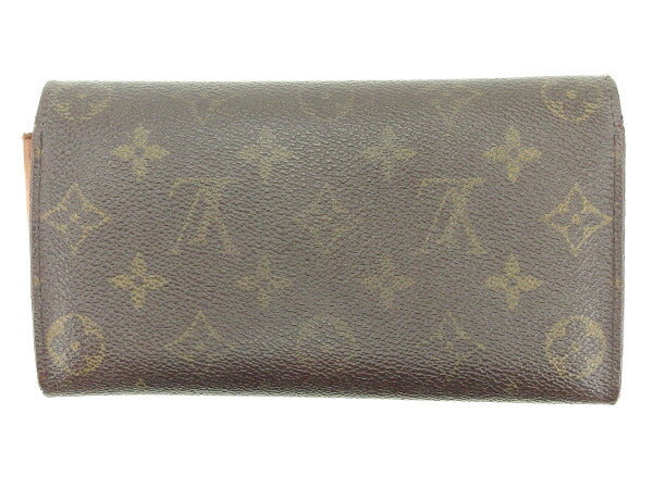 LOUIS VUITTON Long Wallet Purse M61725 Monogram canvas Brown Pochette Porto MonÃ©credi