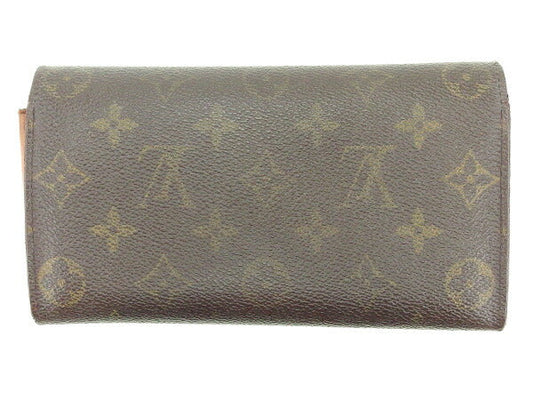 LOUIS VUITTON Long Wallet Purse M61725 Monogram canvas Brown Pochette Porto MonÃ©credi