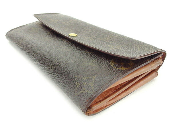 LOUIS VUITTON Long Wallet Purse M61725 Monogram canvas Brown Pochette Porto MonÃ©credi