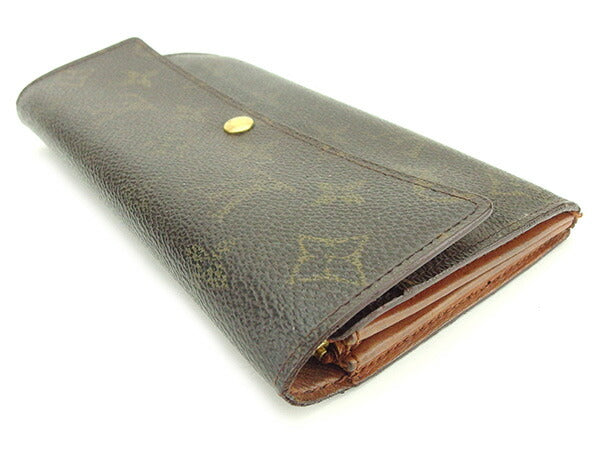 LOUIS VUITTON Long Wallet Purse M61725 Monogram canvas Brown Pochette Porto MonÃ©credi