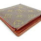 LOUIS VUITTON Long Wallet Purse M61725 Brown Pochette Porto MonÃ©credi