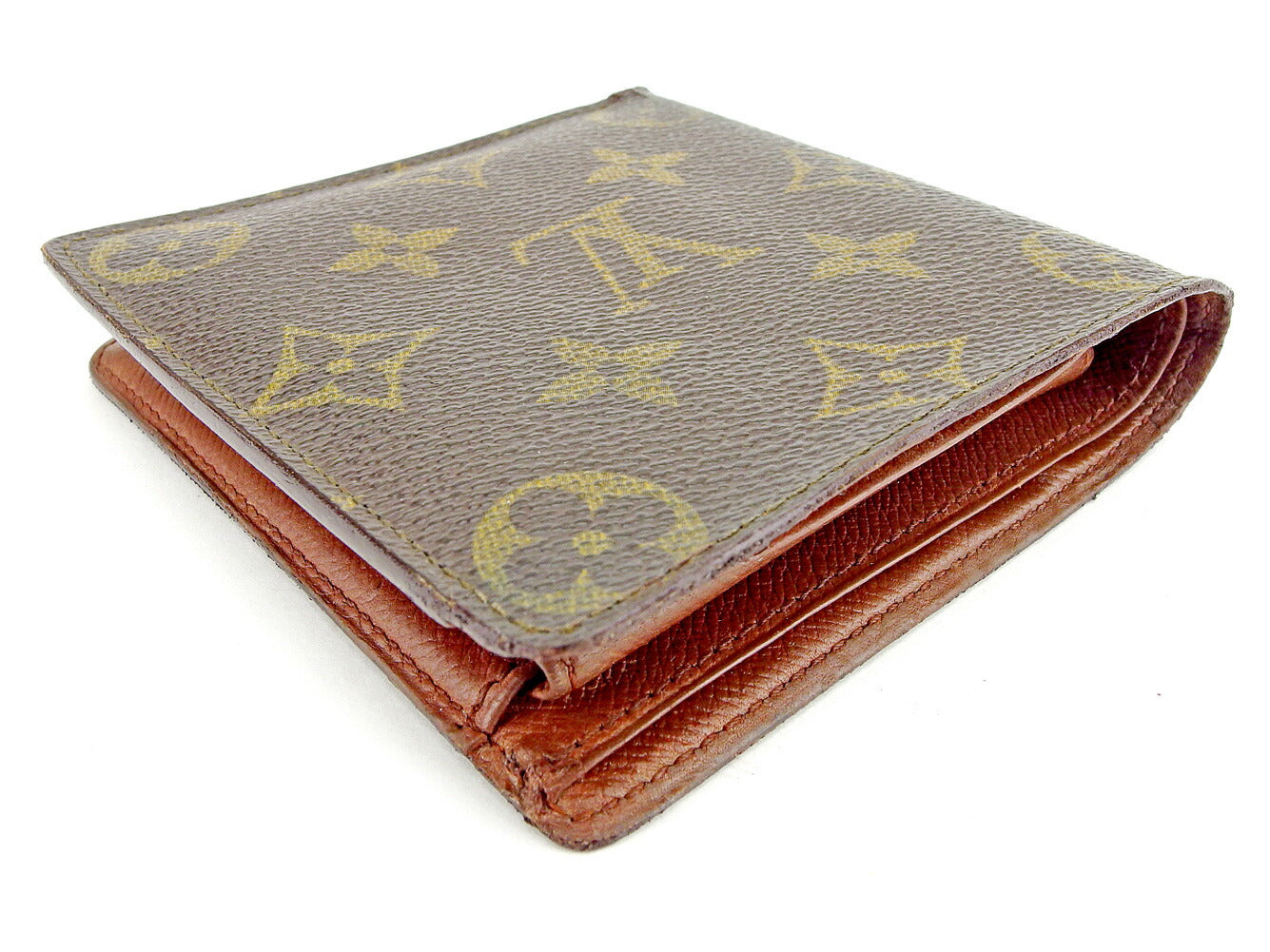 LOUIS VUITTON Long Wallet Purse M61725 Brown Pochette Porto MonÃ©credi