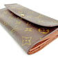 LOUIS VUITTON Long Wallet Purse M61725 Brown Pochette Porto MonÃ©credi