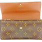 LOUIS VUITTON Long Wallet Purse M61725 Brown Pochette Porto MonÃ©credi