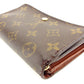 LOUIS VUITTON Long Wallet Purse M61730 Brown beige gold Portonebi Tresol