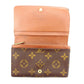 LOUIS VUITTON Long Wallet Purse M61730 Brown beige gold Portonebi Tresol
