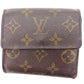 LOUIS VUITTON Bifold Wallet M61652 Brown Porte Monnaie Billets Cartes Credit