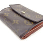 LOUIS VUITTON Bifold Wallet M61652 Brown Porte Monnaie Billets Cartes Credit