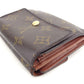 LOUIS VUITTON Bifold Wallet M61652 Brown Porte Monnaie Billets Cartes Credit
