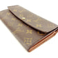 LOUIS VUITTON Long Wallet Purse M61725 Brown Pochette Porto MonÃ©credi