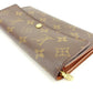 LOUIS VUITTON Long Wallet Purse M61725 Brown Pochette Porto MonÃ©credi