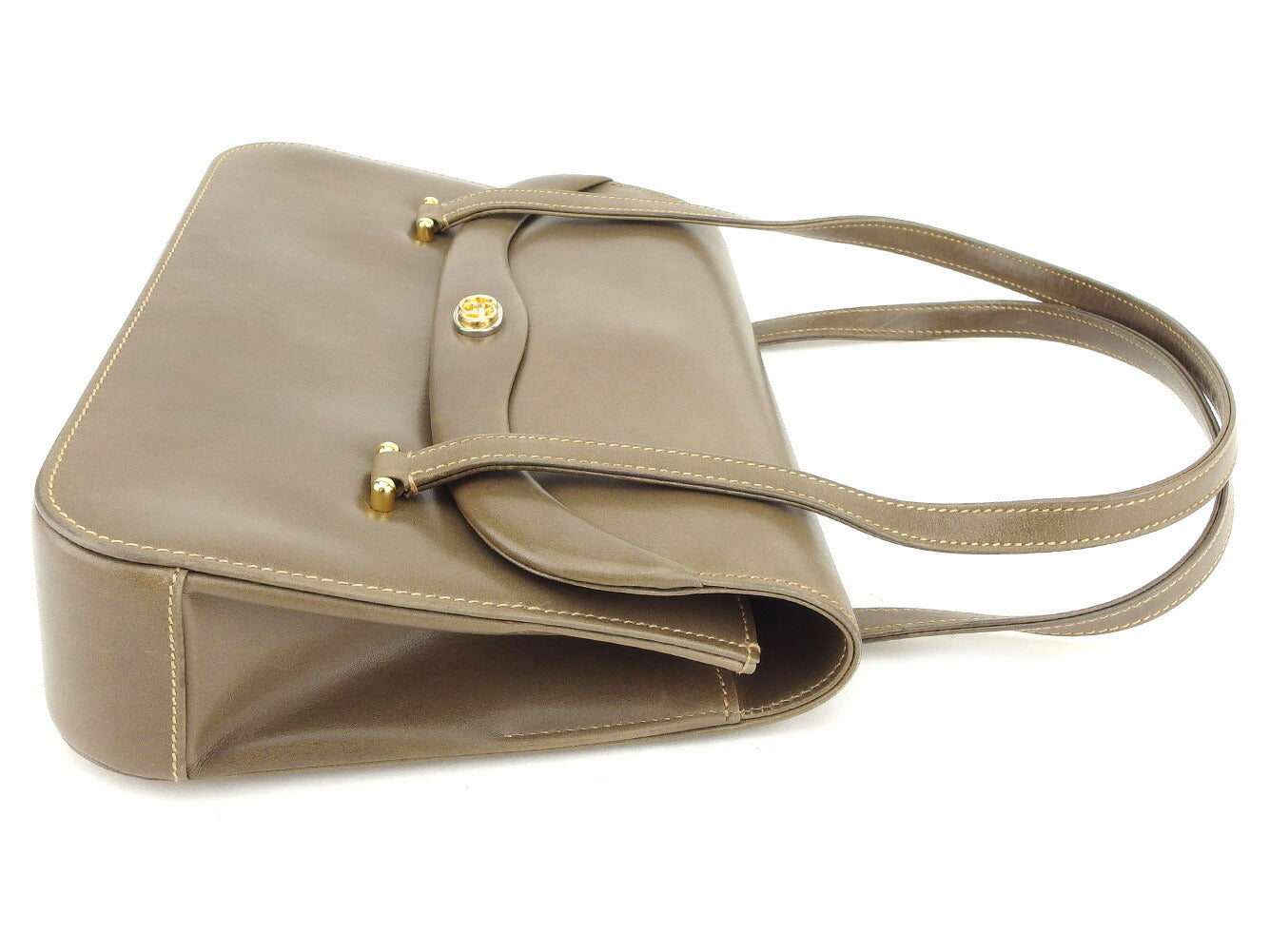 GUCCI Handbag Brown Gold Silver Old Gucci