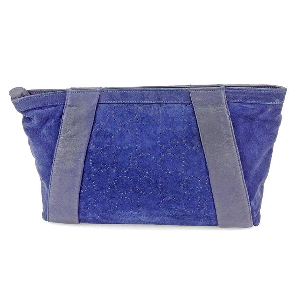 GUCCI Clutch bag Navy gold Old Gucci